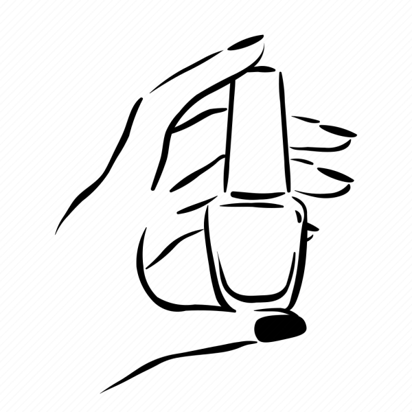 Трафарет лак для ногтей