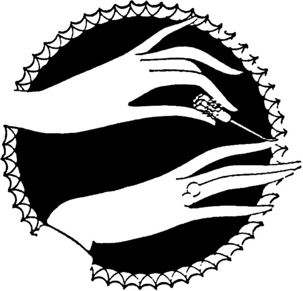 Силуэт руки с ногтями