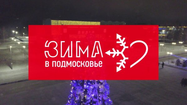 Елочный шарик с логотипом зима в Подмосковье