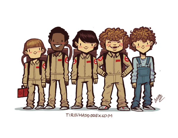 Очень странные дела силуэты