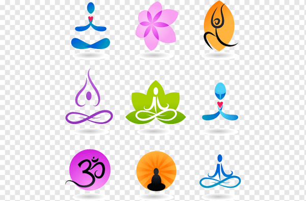 Йога векторные иконки