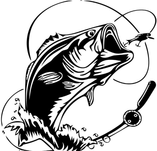 Логотип на рыбацкую тему