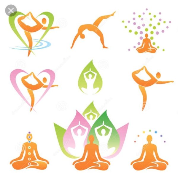 Йога векторные иконки