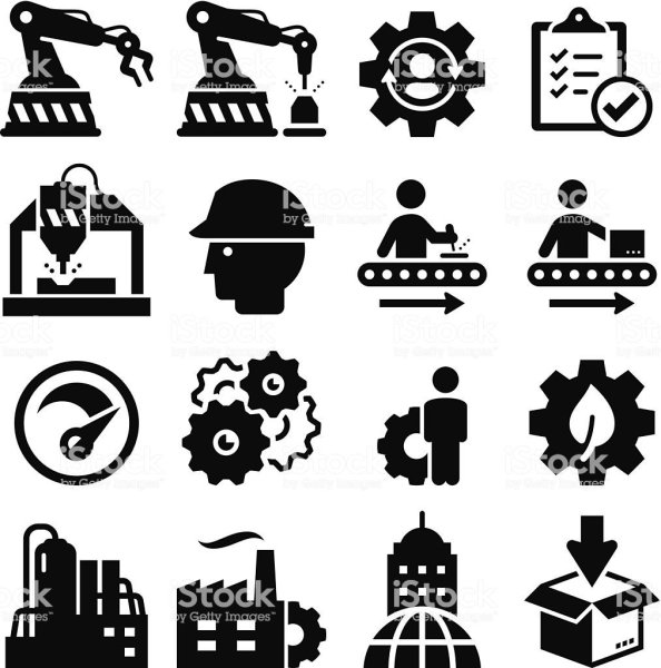 Пиктограммы промышленное оборудование