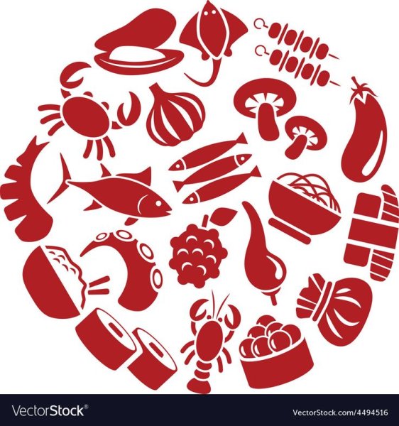 Нарисованная еда пельмени