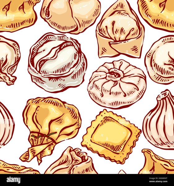 Пельмени нарисованные