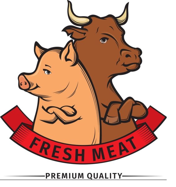 Мясной логотип