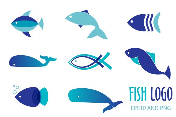 Логотип в виде рыбы