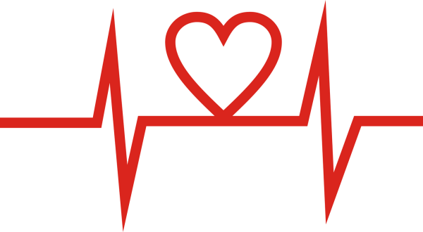 Импульс на белом фоне