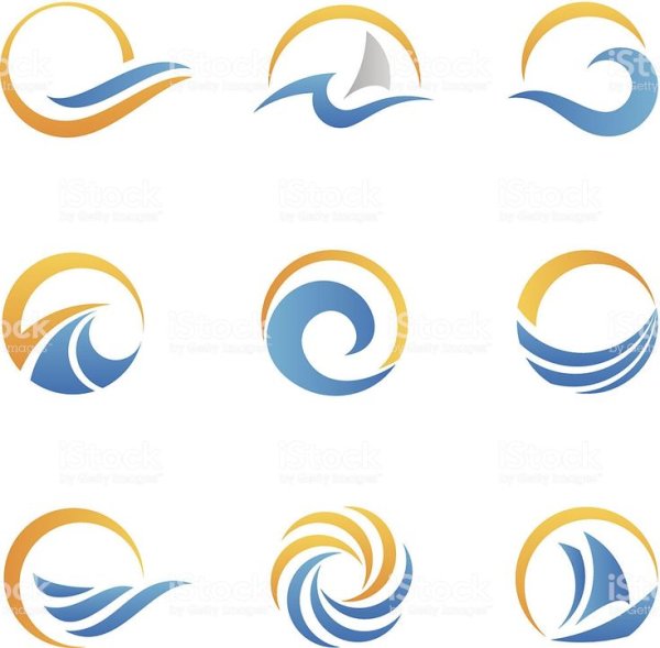 Море символ лого