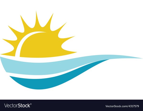 Море солнце вектор
