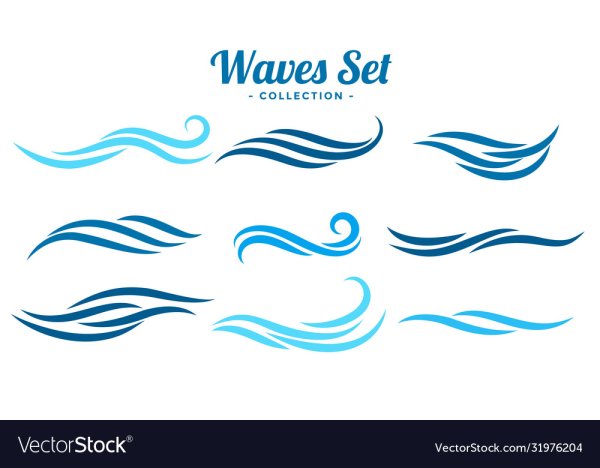 Волна логотип вектор