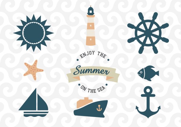 Логотип морская тематика