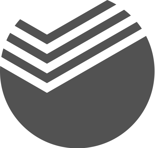 Значок Сбербанка черный