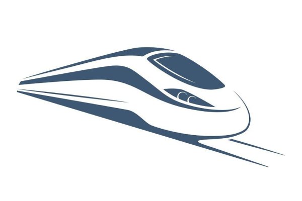 Скоростной поезд силуэт