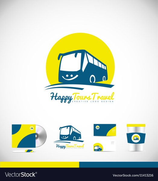 Логотип турфирмы автобус