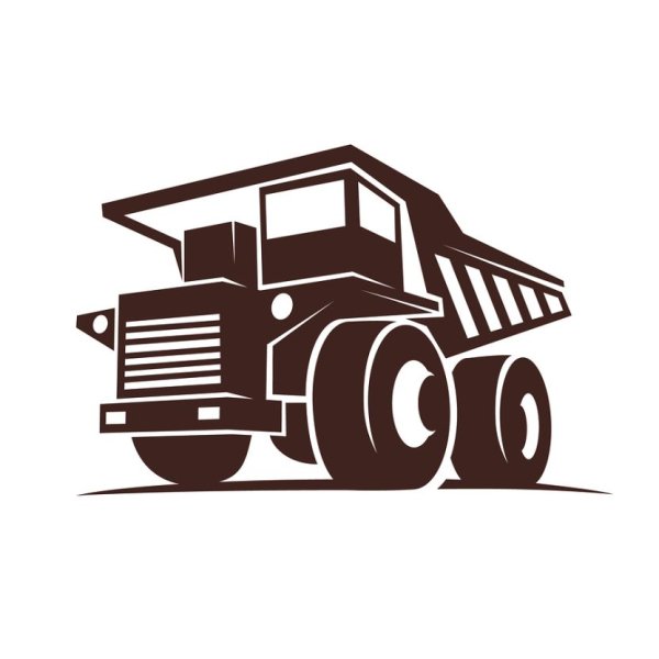 Карьерный самосвал вектор