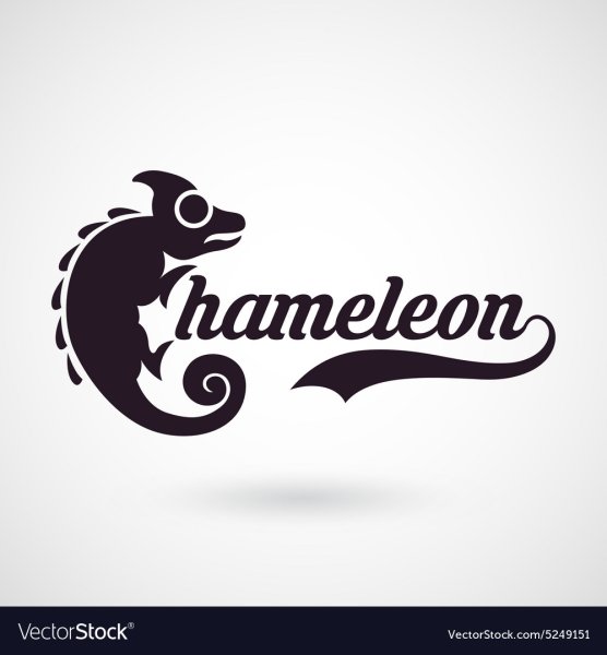 Хамелеон надпись