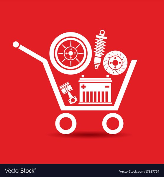 Корзина автозапчастей значок