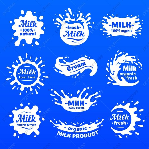 Тема молоко логотип