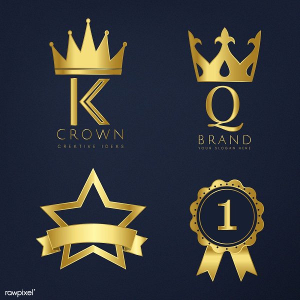 Логотип в золотых тонах