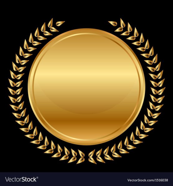 Золотой круг на черном фоне