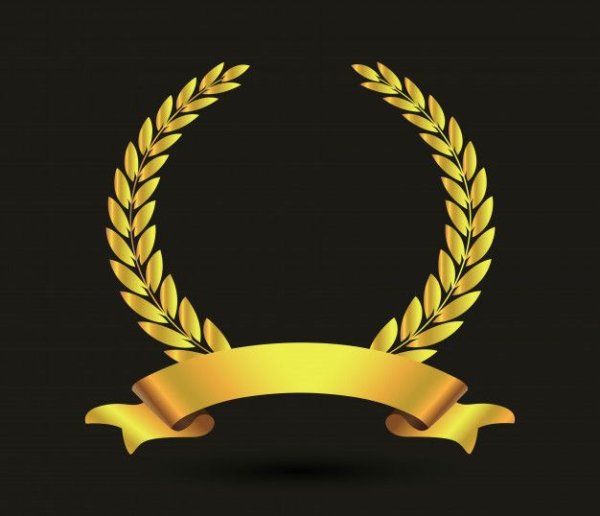 Лавровый венок с лентой