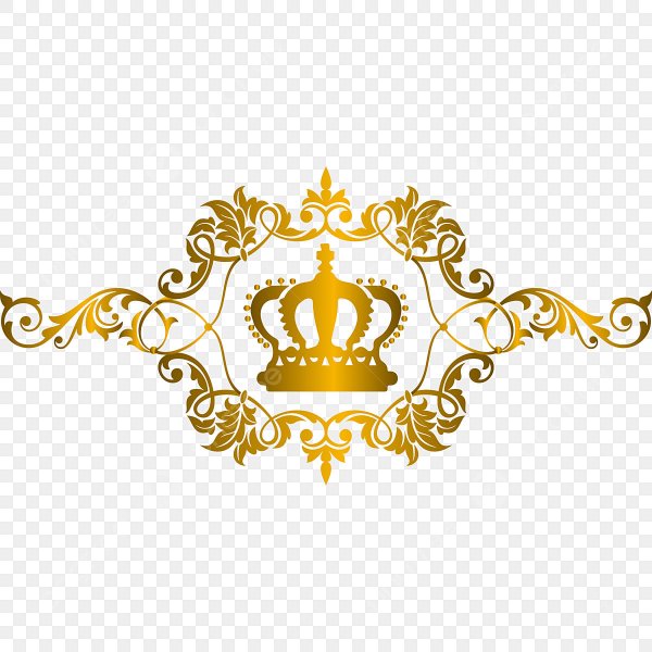Золотой орнамент с короной