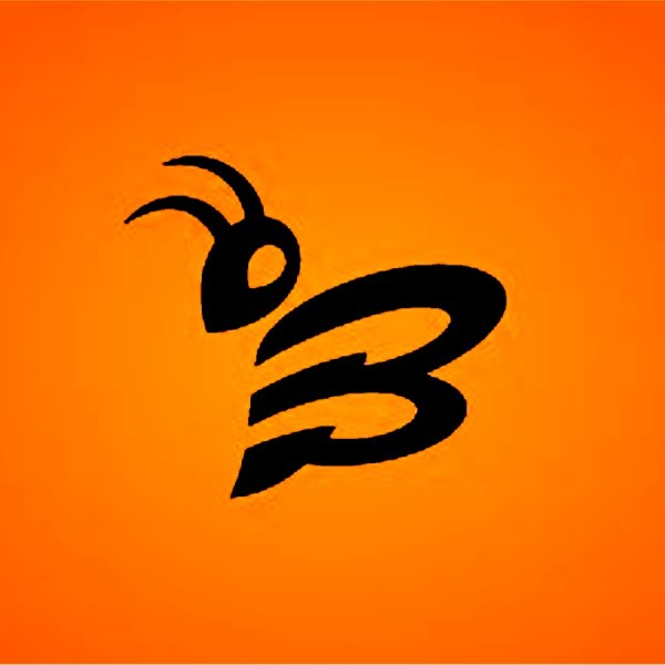 Буква b в виде пчелы