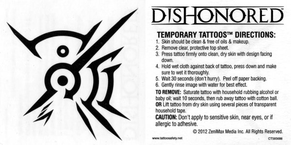 Метка чужого из Dishonored метка чужого из Dishonored