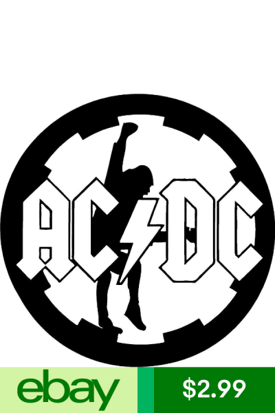 AC DC трафарет