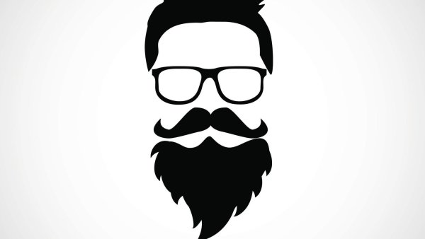 Борода силуэт