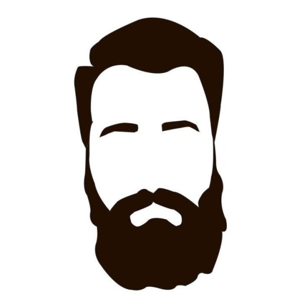 Борода силуэт