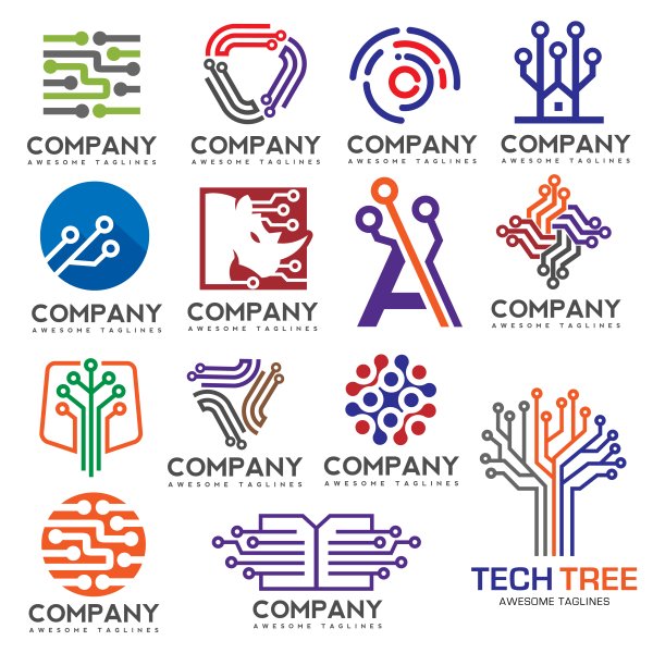 Логотип на тему электроника