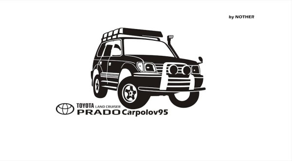 Toyota Land Cruiser Prado вектор