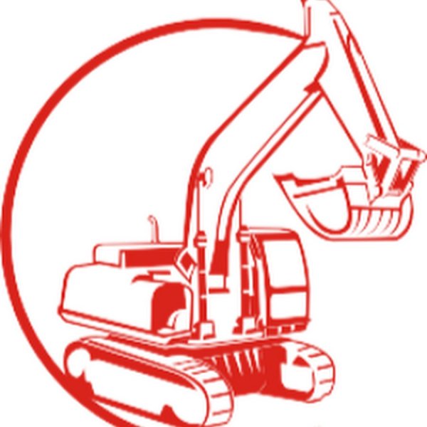 Экскаватор силуэт