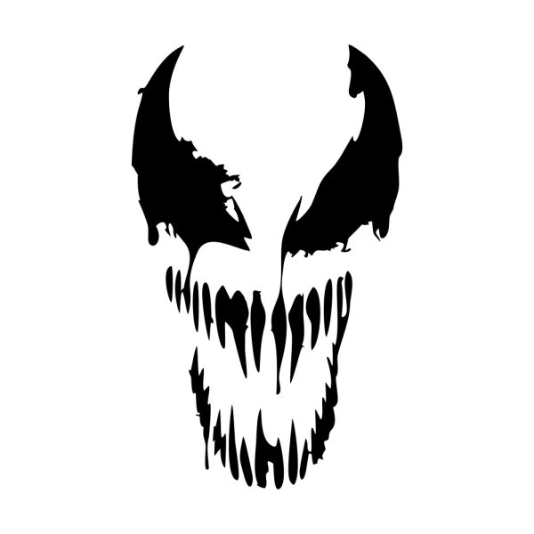 Тату Веном эскиз черный