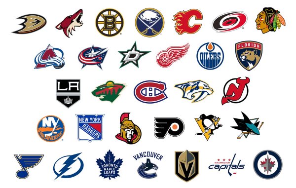Значки хоккейных команд НХЛ