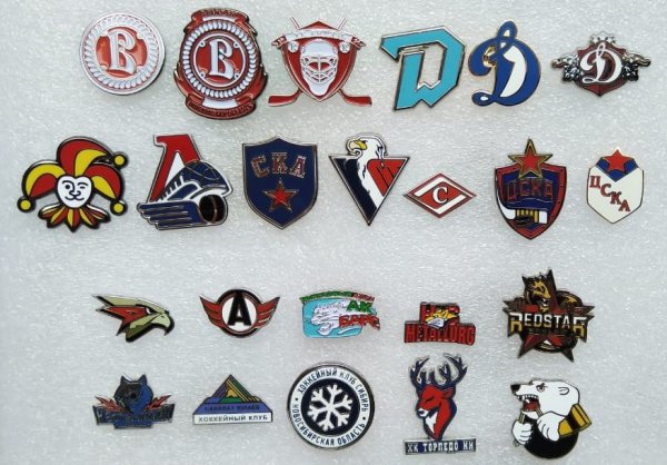 Значки команд КХЛ