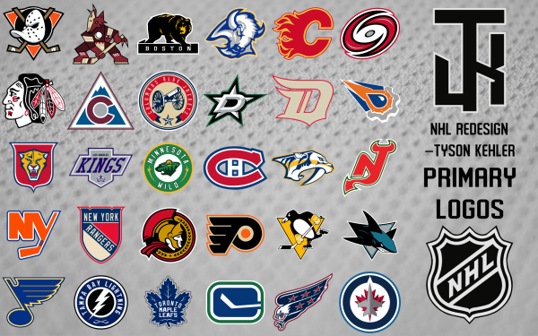 Логотипы хоккейных команд НХЛ