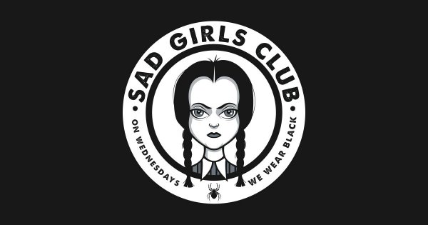 Wednesday Addams надпись