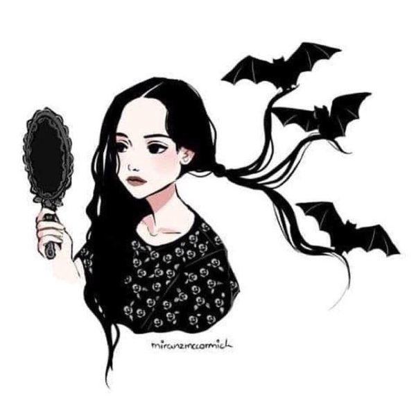 Уэнздей Аддамс арты