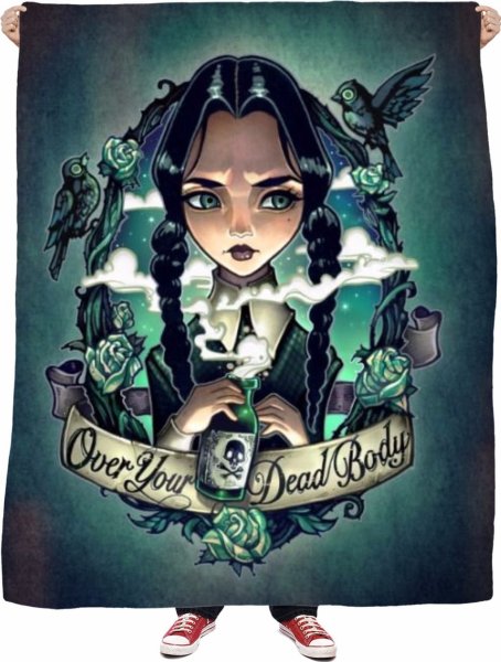 Уэнздей Аддамс тату