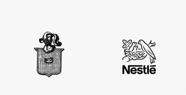 Эволюция логотипа Nestle
