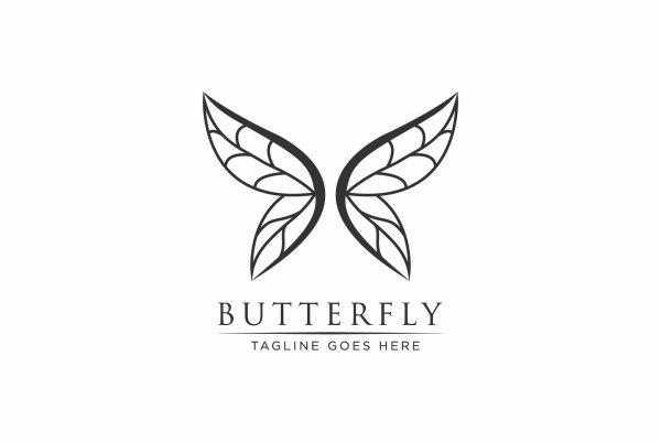 Крылья бабочки лого