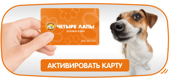 Карта четыре лапы