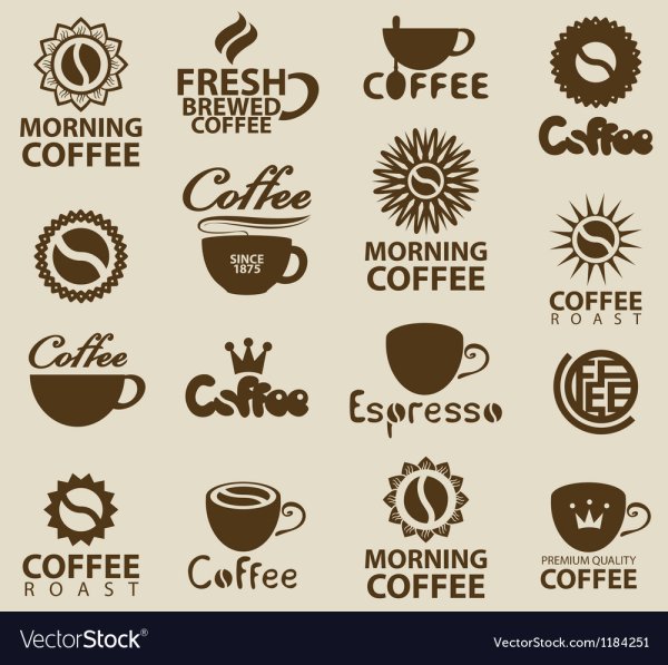 Эмблема на тему кофе