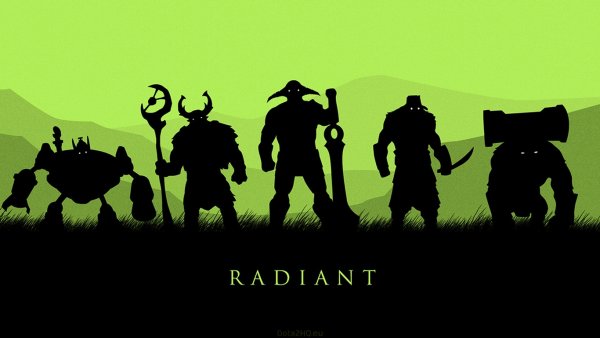 Силуэты героев дота 2