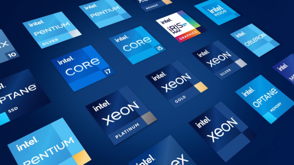 Логотип Интел новый