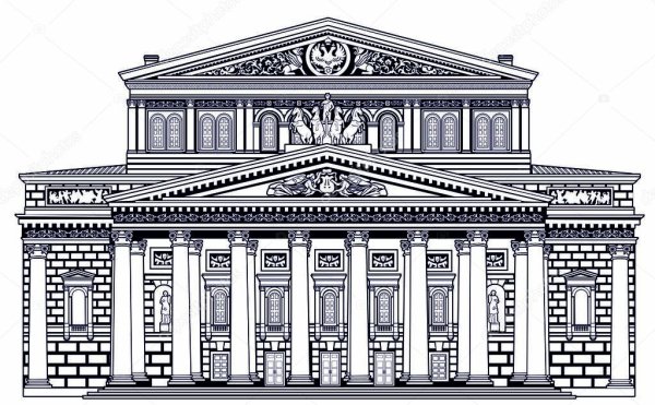 Большой театр вектор